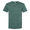 Jerzees Men's Forest Green Snow Heather Jersey Crew T-Shirt