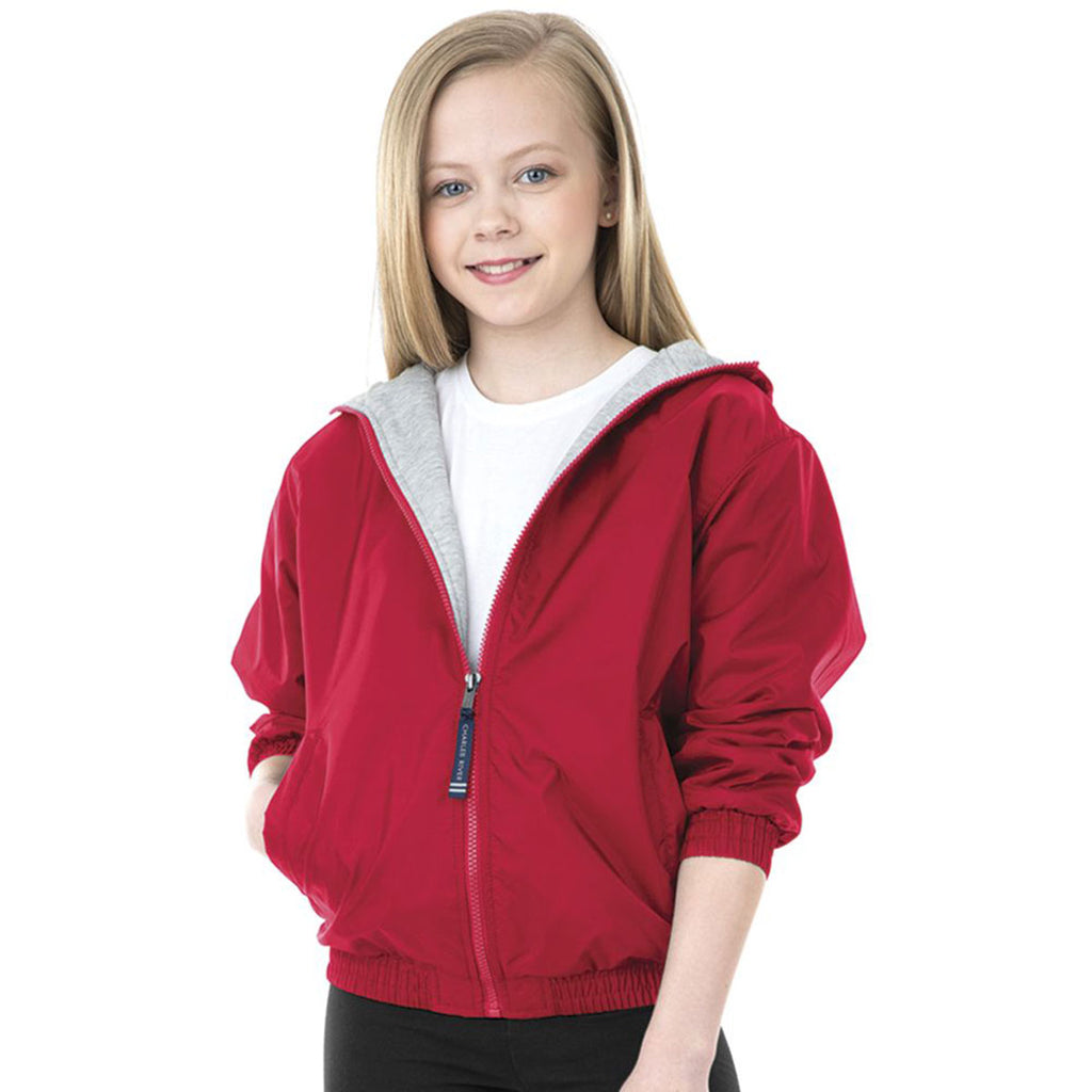 Charles River Youth Red Performer Jacket