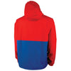 Charles River Unisex Red/Royal Color Blocked Pack-N-Go Pullover