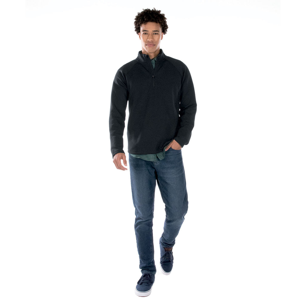 Charles River Men's Black Seaport Quarter Zip