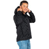 Charles River Men's Dark Black Lithium Quilted Hooded Jacket