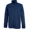 Charles River Men's Navy Heather Heathered Fleece Pullover