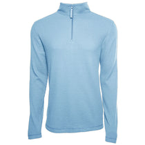 Charles River Men's Chambray Waffle Quarter Zip Pullover