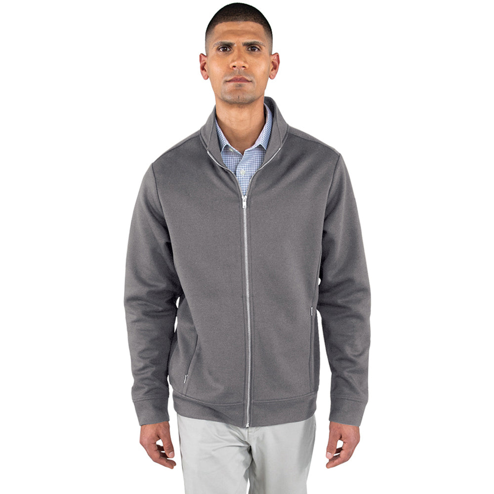 Charles River Men's Grey Seaport Full Zip Performance Jacket