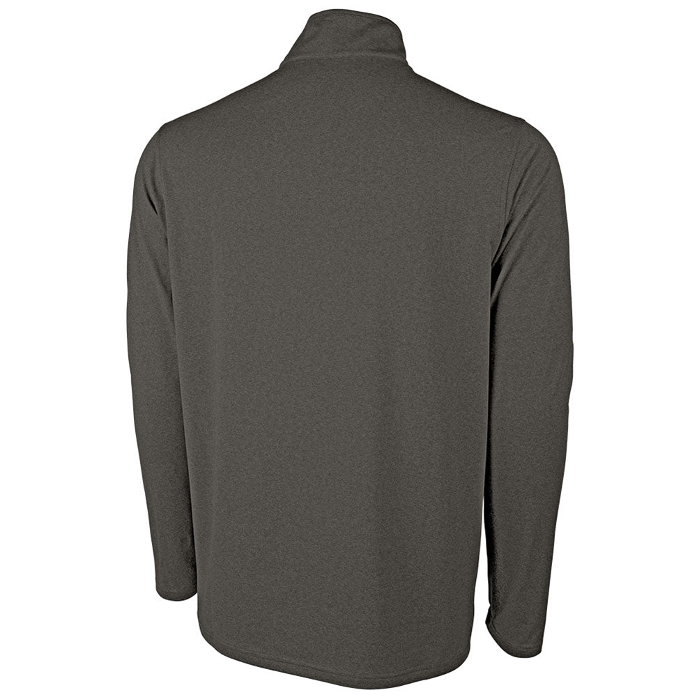 Charles River Men's Graphite Heathered Eco-Logic Stretch Quarter Zip