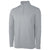 Charles River Men's Light Grey Heathered Eco-Logic Stretch Quarter Zip