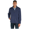 Charles River Men's Navy Heather Heathered Fleece Jacket