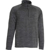 Charles River Men's Black Space Dye Performance Pullover