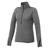 Elevate Women's Heather Charcoal/Black Dege Eco Knit Half Zip