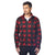 Landway Men's Red Woodland Full-Zip Sweater-Knit Fleece