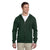 Jerzees Men's Forest Green 8 Oz. Nublend Fleece Full-Zip Hood