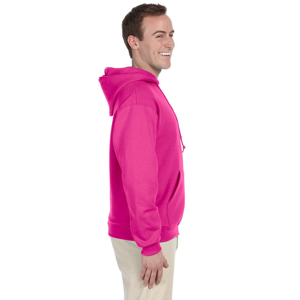 Jerzees Men's Cyber Pink 8 Oz. Nublend Fleece Pullover Hood