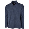 Charles River Men's Navy Heather Freeport Microfleece Pullover