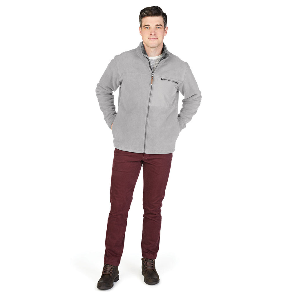 Charles River Men's Light Grey Jamestown Fleece Jacket