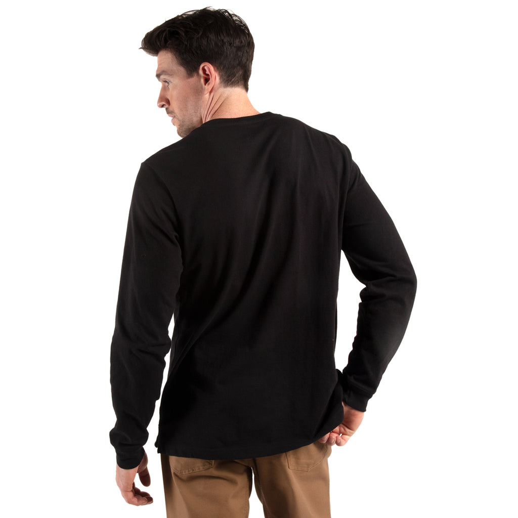 Timberland Men's Jet Black PRO Base Plate Long-Sleeve T-Shirt