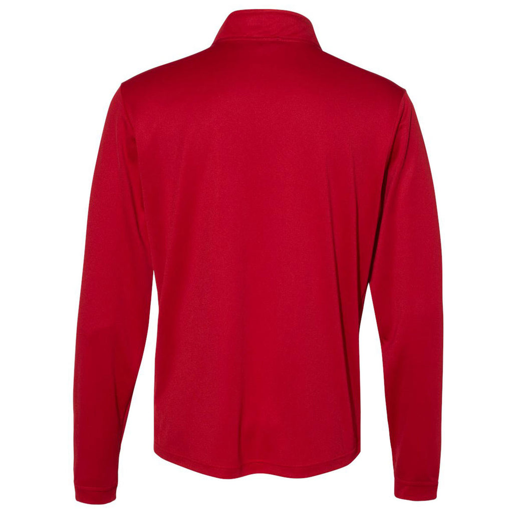 adidas Men's Power Red Lightweight Quarter Zip