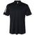 adidas Men's Black/White Floating 3-Stripes Sport Shirt