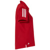 adidas Women's Team Power Red/White Floating 3-Stripes Sport Shirt