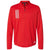 adidas Men's Team Collegiate Red/Grey Two 3-Stripes Double Knit Quarter-Zip Pullover