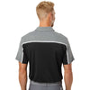 Adidas Men's Black/Grey Two/Grey Five Melange Ultimate Colorblocked Polo