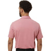 Adidas Men's Pink Strata Melange Blend Polo