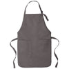 Port Authority Charcoal Full-Length Two-Pocket Bib Apron