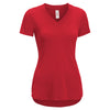 Expert Women's Deep Red TriTec Deep V-Neck Tee