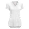 Expert Women's White TriTec Deep V-Neck Tee