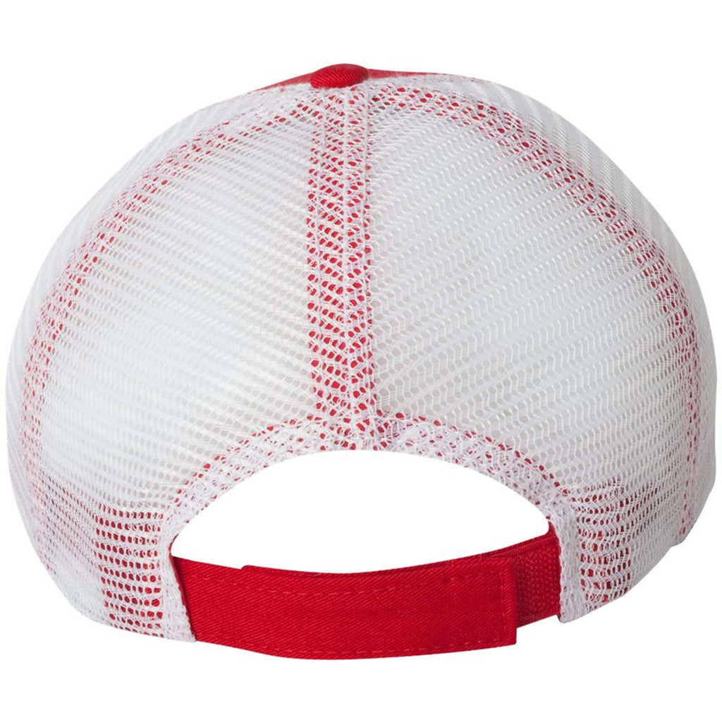 Sportsman Red/White The Duke Washed Trucker Cap