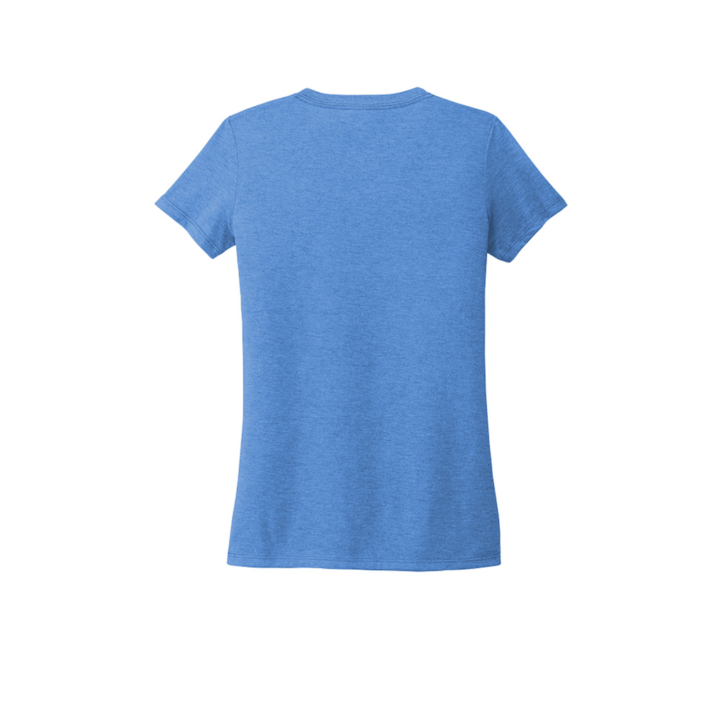 Allmade Women's Azure Blue Tri-Blend V-Neck Tee