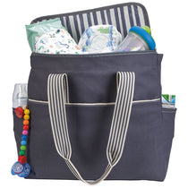 Atchison Grey Stripe Diaper Tote-Pack