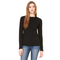Bella + Canvas Women's Black Jersey Long-Sleeve T-Shirt