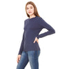 Bella + Canvas Women's Navy Jersey Long-Sleeve T-Shirt