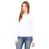 Bella + Canvas Women's White Jersey Long-Sleeve T-Shirt