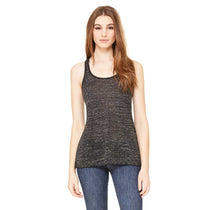 Bella + Canvas Women's Black Marble Flowy Racerback Tank