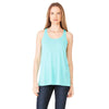 Bella + Canvas Women's Teal Flowy Racerback Tank