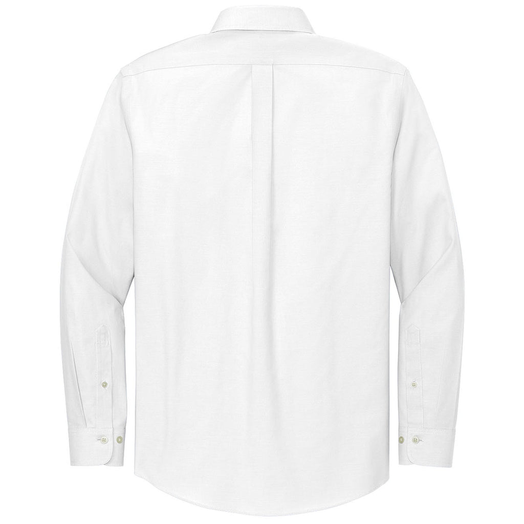 Brooks Brothers Men's White Wrinkle-Free Stretch Pinpoint Shirt