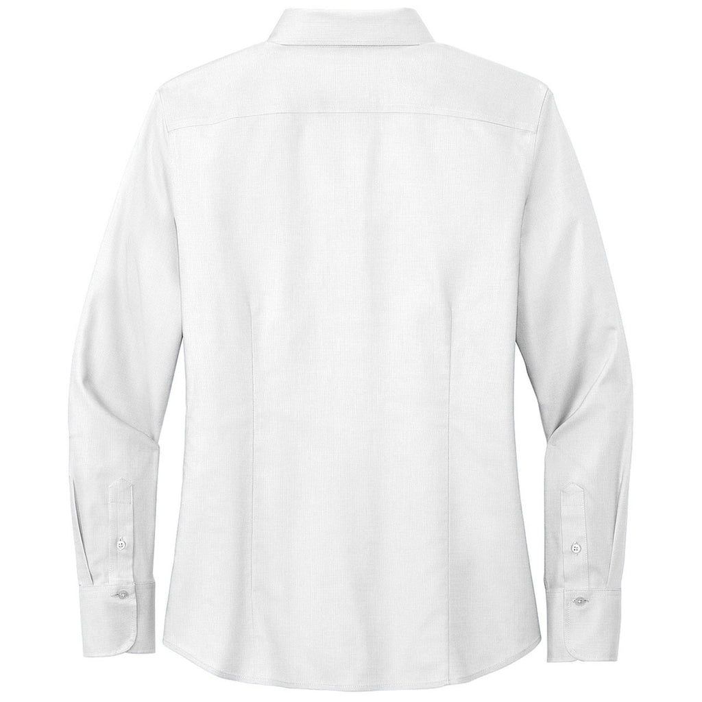 Brooks Brothers Women's White Wrinkle-Free Stretch Naildhead Shirt