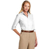 Brooks Brothers Women's White Wrinkle-Free Stretch Naildhead Shirt