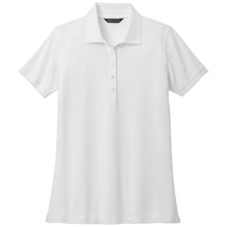 Brooks Brothers Women's White Pima Cotton Pique Polo