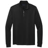 Brooks Brothers Men's Deep Black Double Knit Quarter Zip