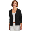 Brooks Brothers Women's Deep Black Cotton Stretch Cardigan Sweater