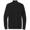 Brooks Brothers Men's Deep Black Washable Merino Birdseye 1/4 Zip Sweater