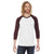 American Apparel Unisex White/Truffle Poly-Cotton Baseball Raglan Tee