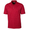 Cutter & Buck Men's Dark Cardinal Red Tall DryTec Advantage Space Dye Polo