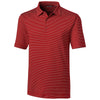 Cutter & Buck Men's Cardinal Red Tall Forge Polo Pencil Stripe