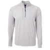 Cutter & Buck Men's Polished Heather Adapt Eco Knit Heather Tall Quarter Zip