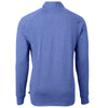 Cutter & Buck Men's Tour Blue Heather Adapt Eco Knit Heather Tall Quarter Zip