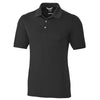 Cutter & Buck Men's Black Tall DryTec Short Sleeve Advantage Polo