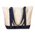 BAGedge Natural/Navy 12 oz Canvas Boat Tote